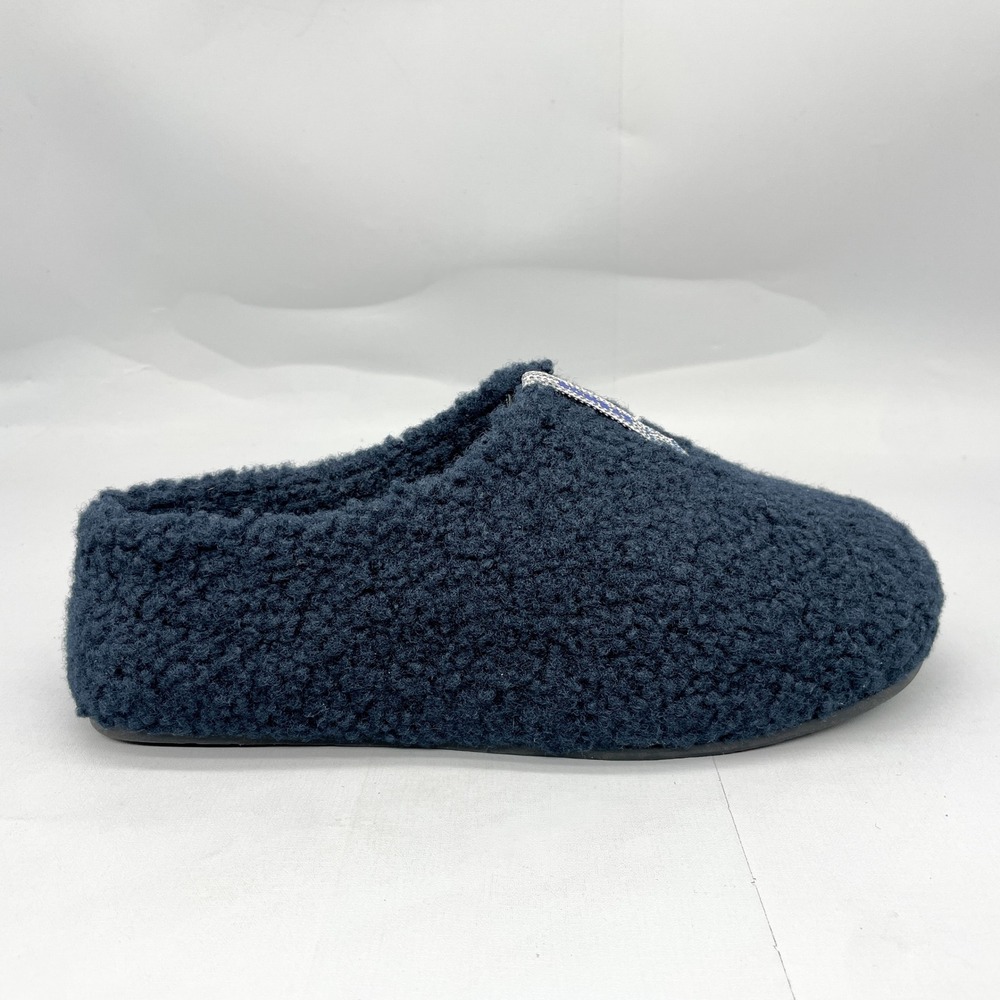 Bombas Womens 9 Sunday Slipper Navy Sherpa Slip On House Shoes Cozy Comfort